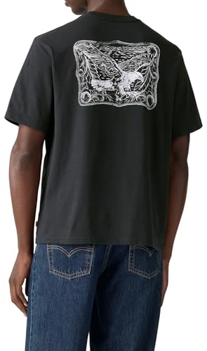 Ss Relaxed Fit Tee Eagle Buckle Jet Blac – Ansicht 2