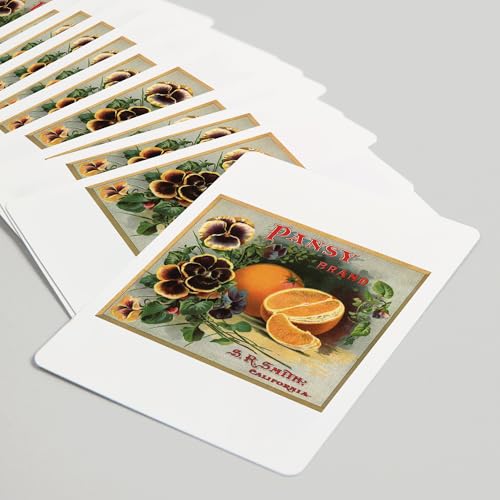 Lantern Press Pansy Brand Naipes Póker 52 Cartas miniatura 5