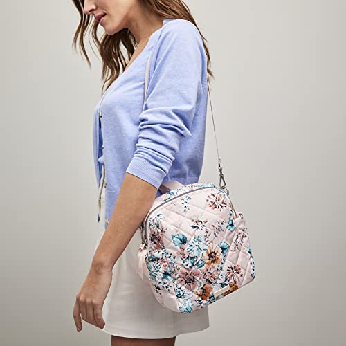Vera Bradley Women's Performance Twill Convertible Small Backpack, Peach Blossom Bouquet, One Size #TOP5