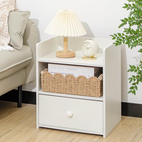 image for CubesLand Paper Rope Scalloped Edge Toilet Paper Storage Basket, Small