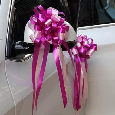 50pcs 14 Colors Lovely Baby Shower Big Pull Bow Ribbon Wedding Birthday Party Decor Gift Packing Car Door Decor Flower Ribbons (1)