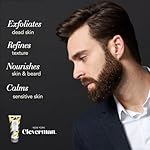 Cleverman Sensitive Face and Beard Scrub for Men, 100ml, Peppermint-Infused Exfoliating Facial Cleanser - Image 2