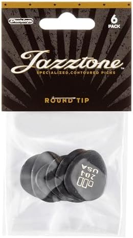 Jim Dunlop JD Jazztones Yuvarlak Uçlu Gitar Seçtikleri - 6'lı Paket - Görsel 1