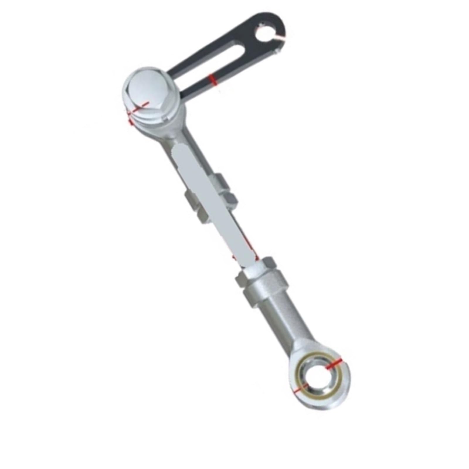 Bras SI8TK avec tige de 140 mm filetage à droite pour rotule et tringlerie