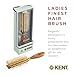 Kent LC7 Half Radial Hair Brushes for Women Curling Hair Brush Made of Cherrywood - White Natural Boar Bristle Hairbrush Adds Volume to Shoulder Length Hair - Salon Style Pure Wood Brush from Kent