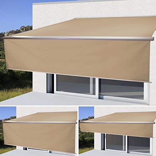 Elektrische Vollkassetten-Markise Mendler T124, 5x3m, ausfahrbar