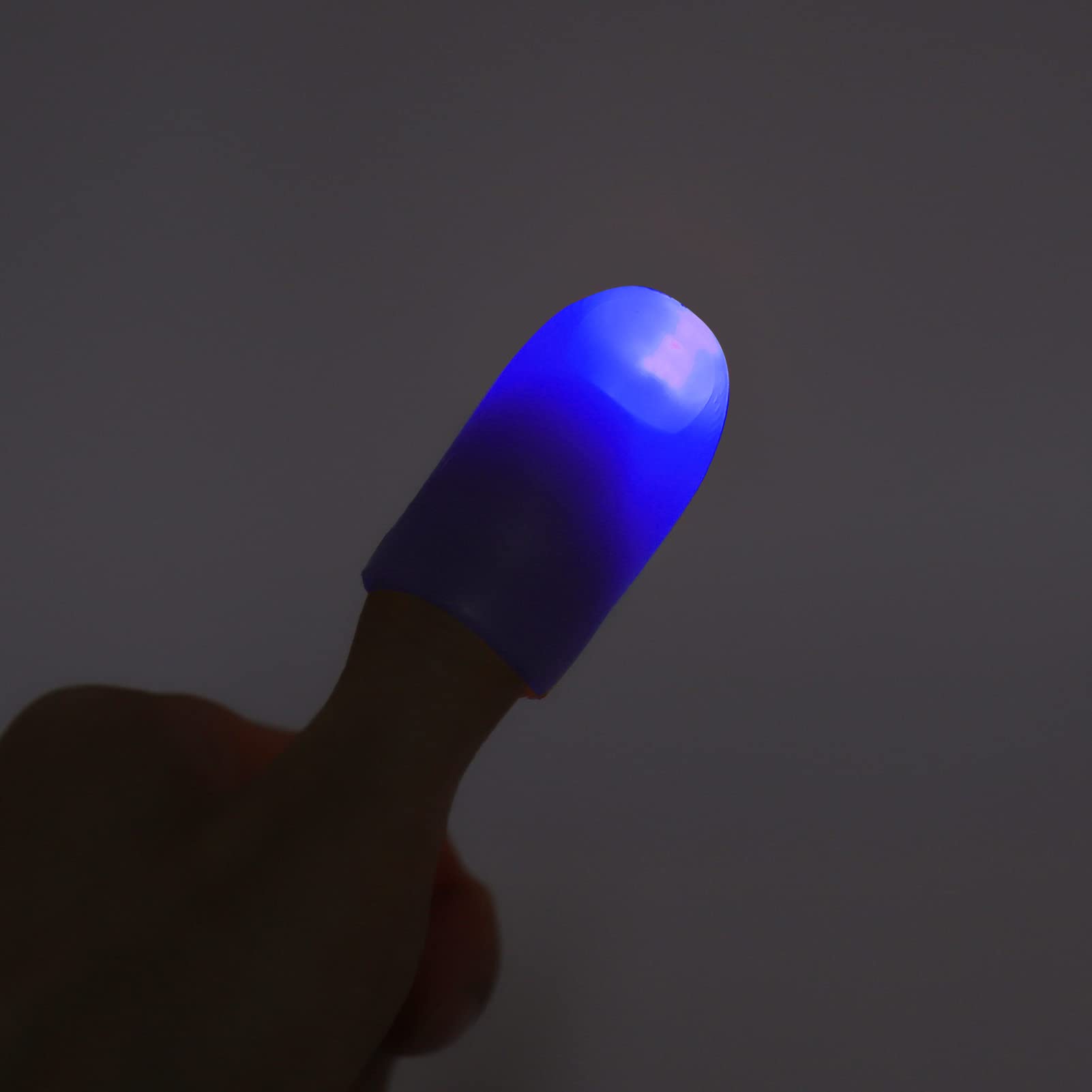 5 Paires De Doigts Lumineux LED PVC, 4,5 Cm, Pile CR1220 Incluse, Activation Par Pression, Pour Concerts Et Halloween