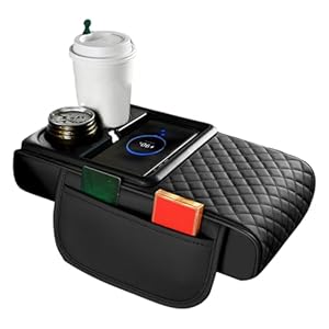 Generisch Auto-Armablage mit Getränkehaltern und Ladestation