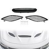 Promrmr Front Hood Bezel Vent Trim Hood Scoop Grille Kit Fit for Dodge Charger SRT Hellcat...