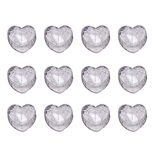 LED Cubos de Hielo Corazón 12 Piezas para Eventos miniatura 1