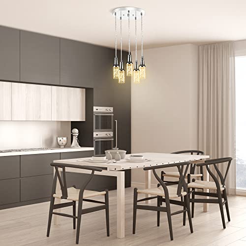 Rgb Dimmable Led Island Light-5 Clear Beer Bottle-Shape Kitchen Island Lighting With Smart App Timer & Schedule Height Adjustable,15W,2700K~4000K,Work With Alexa,Bedroom Bedside,Livingroom #TOP3