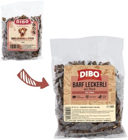 DIBO Barf Leckerli Dog Treats, Horse, Game and Ostrich Dog Snack, Small and Practical Training Dog Treats, Sugar-Free, Healthy and Delicious, 200 g - View 5