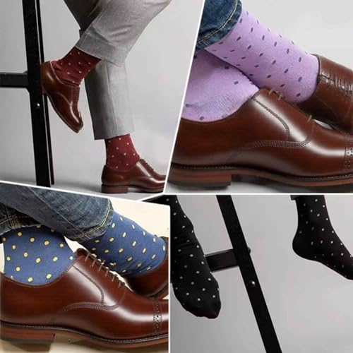 Men's Polka Dots Dress Crew Fashion Casual Socks2