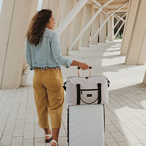 Jadyn Lola Travel Bag, Weekender/Overnight Duffel, Gym Tote Bag For Women (Desert Leopard) One Size #TOP6