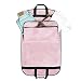 DALIX 39" Garment Bag Cover Suits Dresses Clothing Foldable Shoe Pocket in Pink