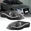 LED Scheinwerfer Set für Audi A4 B7 + 8H schwarz 11.2004-03.2008