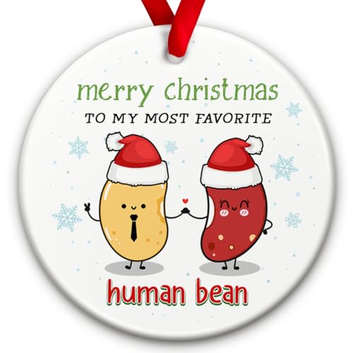 SOL VIBES My Favorite Human Bean Ornament - Funny Christmas