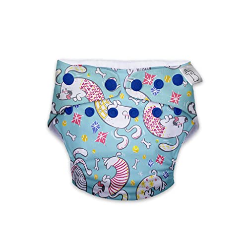Image of SuperBottoms Swimming Diapers for Babies & Toddlers - Reusable & Adjustable Swim Diapers - Washable Cloth Diapers - Skin Friendly Fabric - Easy to Clean - Fits 3M - 3Y