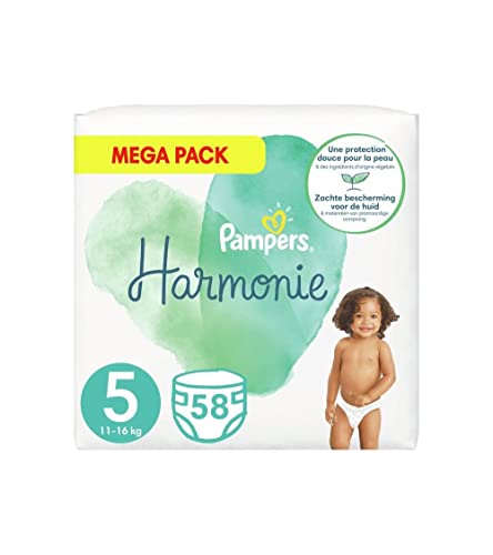 Pampers Pañales Armonía Tamaño: 5, 58 capas