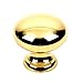 Century Hardware 11907-3 Elegance 1-3/8" Diameter Premium Solid Round Knob, Polished Brass