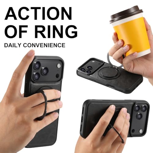 Coque iPhone 17 Pro Max magnétique抗摔防滑保护壳带支架无线充