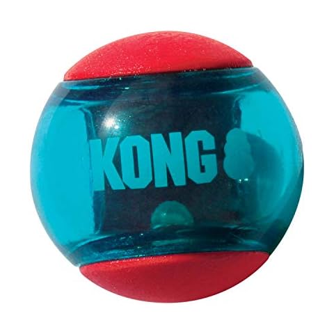KONG - Squeezz Action Ball Rojo para Perros de Raza Grande Cover