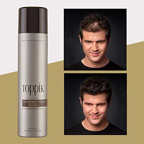 Toppik Colored Hair Thickener, Medium Brown, 5.1 Oz #TOP3