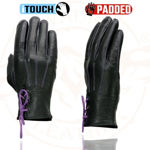 Image of Milwaukee Leather Women's Leather Lightweight Motorcycle Lined Driving Hand Gloves - X-Small