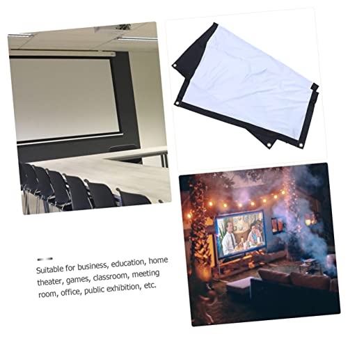 Pantalla de proyector de poliéster sin arrugas que soluciona los reflejos en interior 3
