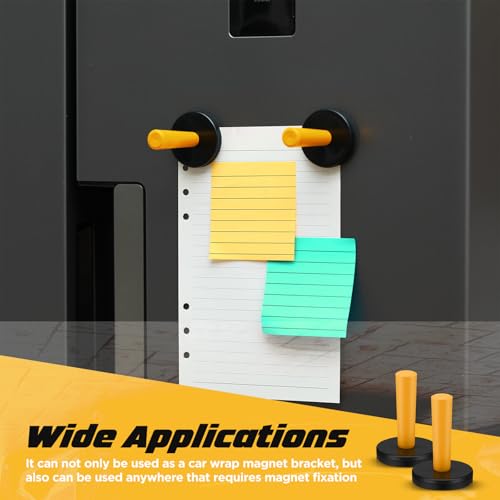 Image of 16 Pcs Yellow Car Vinyl Wrap Magnets Holder Tool Kits for Car Wrapping and Crafts Sign Making Window Tint Tools Magnets