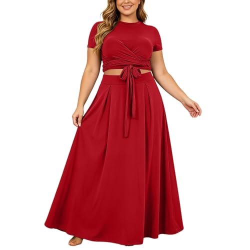 Robe deux pièces élégante grande taille pour briller lors d'un mariage
