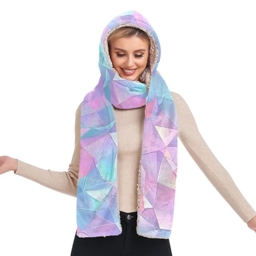 Bonnet d'hiver femme pour extérieur écharpe gants 3 en 1 coloré