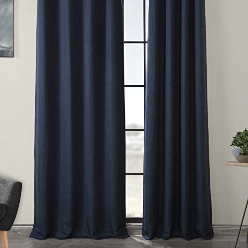 HPD Half Price Drapes Grommet Linen Curtains 96 Inches Long Room Darkening Curtains for Bedroom & Living Room (1 Panel) - Image 4