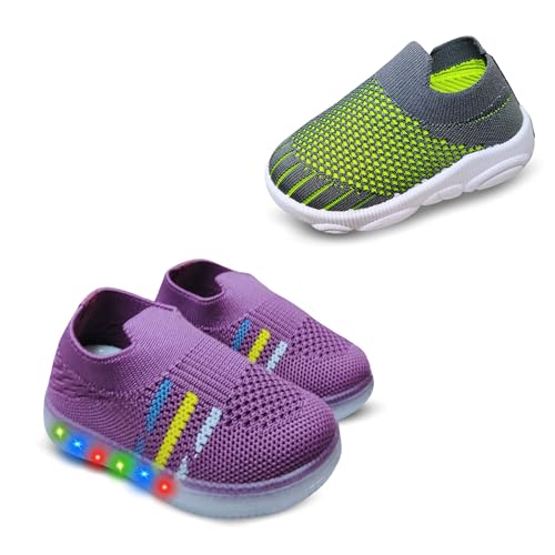 Image of Kids Trending Slip-On Shoes Combo, Pack of 2 (Light Shoe + Musical Shoe)