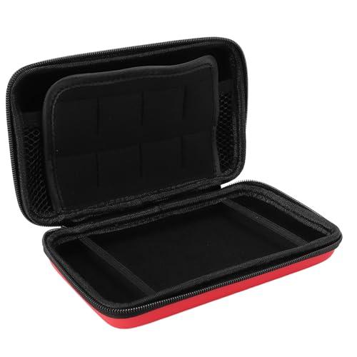 Spazio di archiviazione aggiuntivo: custodia di grande capacità con una tasca in rete con cerniera sul coperchio per riporre in modo accessori come caricabatterie, auricolari e 8 slot per contenere fino a 8 cartucce di gioco