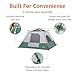 Amazon Basics 6-Person Instant Camping Tent, Easy Setup in 60 Seconds, Weather-Resistant with Rainfly for Family Camping and Hiking, Spacious, Green