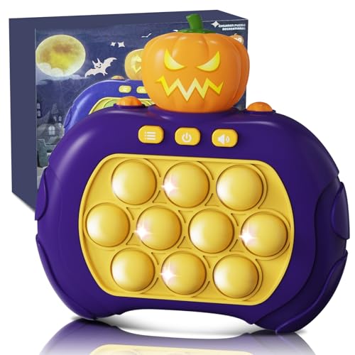 Halloween Pop It Électronique, Jeu Rapide Push Bubble Game Poussée Pop Squeeze Toys Pour Gadgets Anniversaire Enfants Bouton Jouets Drôle Cadeau Enfants Adultes Halloween Citrouille