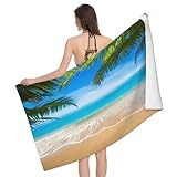 Leichong Toalla de Playa Palmera de Microfibra Hombre Mujer, Toallas Playa Marina Secado Rápido, Absorbente Toalla Baño 70 x 140 cm
