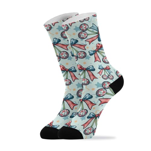 Medias Bola De Discoteca Con Lazo En Forma De Cereza Calcetines De Trabajo Transpirables Calcetines Absorben El Sudor Calcetines Deporte Para Viajar Baloncesto Skate