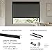 ZSTARR PVC Light Blockers Blackout Light Blockers Side Tracks for Window Shades Blinds Side Tracks for Blackout Shades Easy to Install Light Blocking Strips for Bedroom (Black, 58