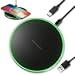 30W Cargador inalámbrico Rápido Estación de Carga, Qi Wireless Carga Rápida Inducción con Cable Tipo-C 1M Compatible con i Phone 16 15 14 13 12, Galaxy S25 S24 Ultra S23 S22 FE S21+ Pro, Hua wei