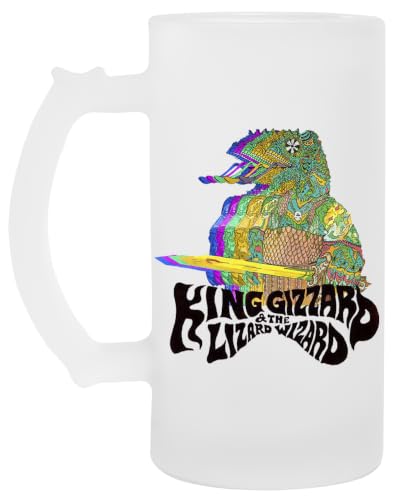 VENDAX King Gizzard Lizzard Un Verre Bière Agresser Tasse Glass Beer Mug Cup