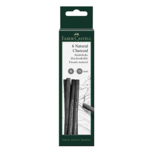 Faber Castell Pitt - Carboncillos (7-12 mm, 6 unidades)