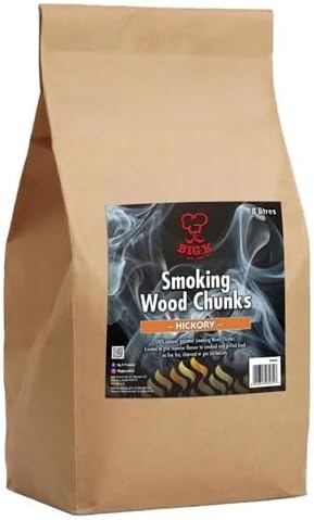Big K Smoking Wood Chips Hickory Chunks - 8Ltr