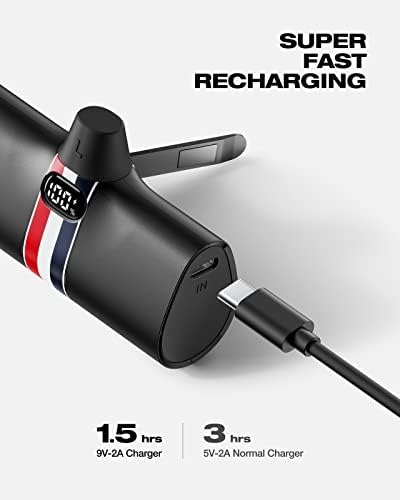 VIYISI Mini Portable Charger for iPhone 5000mAh 20W PD Fast Charging Battery Pack Cordless External Backup Charger-Black