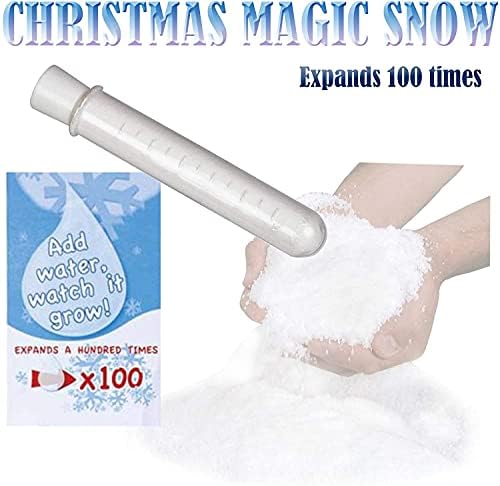 My Gift Direct Magic Snow Powder, Magic Prop Christmas Party Decor, Fake Snow Party Decoration; Just add Water!