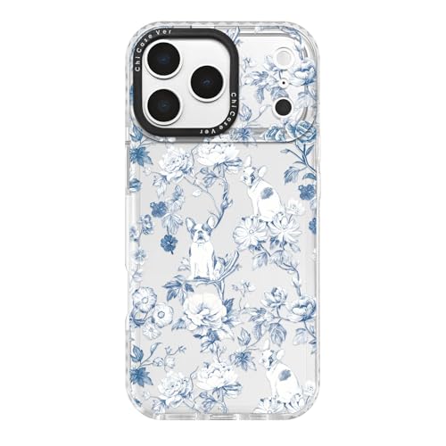 ChiCaseVer iPhone 17 Pro Case with Floral Bulldog Design