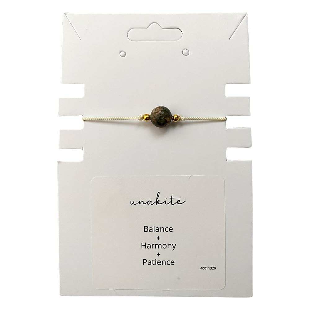 VIE Single Bead Wristlet, Unakite