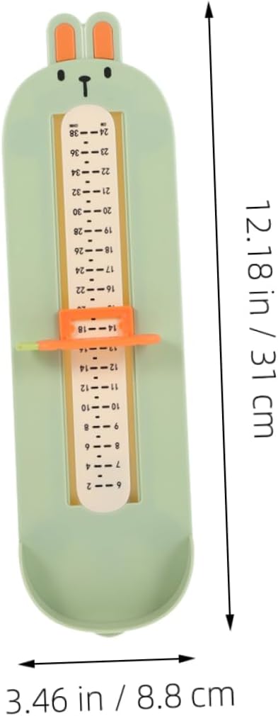FRCOLOR 2Pcs Foot Measuring Device Accurate Shoe Sizing Ruler for Boy Girl Foot Gauge Measurer Tool for Home Use Fit for All Ages Precision Measurement for Comfortable
