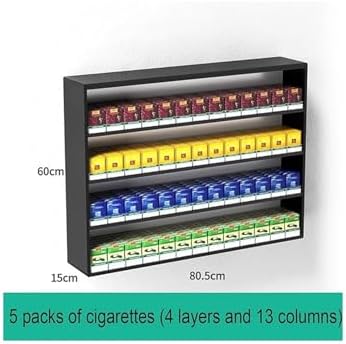 Store Display Rack Wall Mounted Storage Rack Supermarket Convenience Store Automatic Cigarette Rack Space Saving Assembled Display Cabinet,Cigarette Display Rack Shelf for Stores, Cigarette image 3